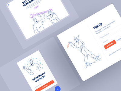 Introducing Afterclap Illustrations ai application background characters delivery design downloading education error404 illustrations landing lifestyle png science startup story svg vector website