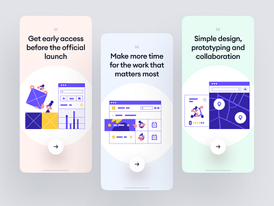 Interfaces Illustrations app application blue characters craftwork cute design flat illustrations landing png presentation project scenes sketch svg ui vector we website