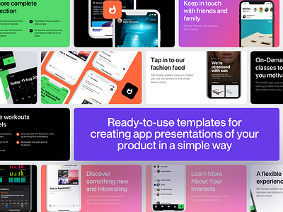 Layouts.today - Templates for app presentations app apple application craftwork ios ios app screenshot screenshots template template builder ui uidesign uiux web