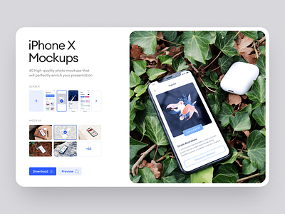 iPhone X Photo Mockups