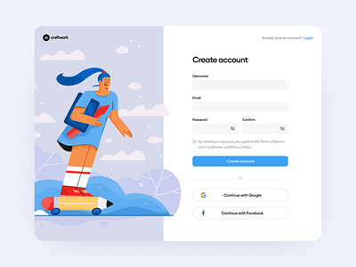 Romeo Illustrations ❤️ account colorful craftwork design designer forms illustrations landing login romeo signin signup ui vector web website