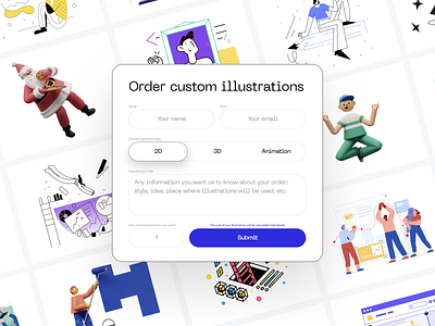 Order Custom Illustrations 🎨 2d 3d app application branding colorful craftwork custom flat handdrown illustrations landing order sketch svg ui vector web website