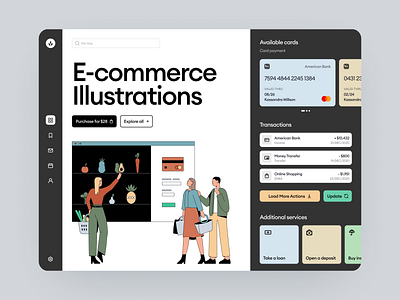 E-Commerce Illustrations 🛒 application craftwork design ecommerce illustration illustrations landing online product shopping svg ui vector web website