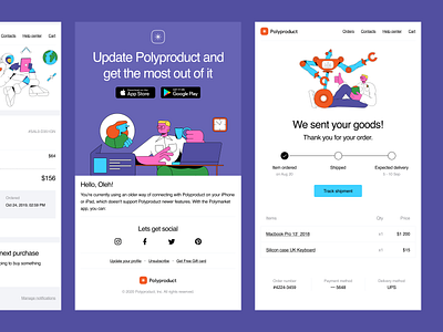 Polybox HTML Templates + Canny Illustrations = 💜