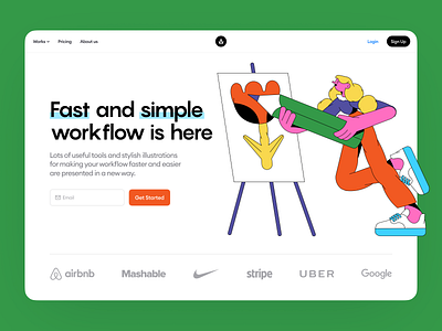 Canny Illustrations 🎨 canny characters colorful contrast craftwork create creating creator design illustration illustrations landing ui vector web website