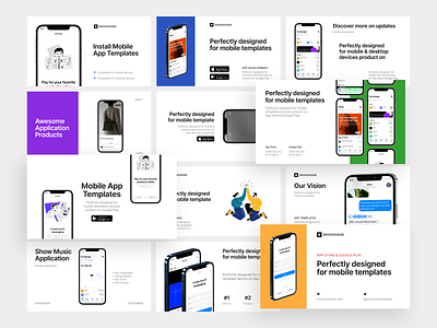 New Outreach Templates 🌿 app app design application clean colorful craftwork design illustrations ios iphone iphone 12 mockup new outreach preduct presentation ui vector web website