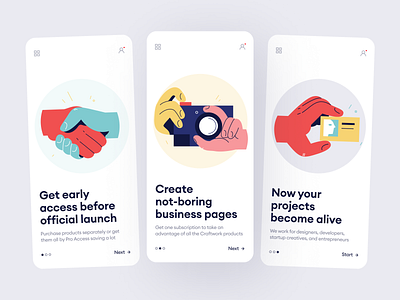 Palms Illustrations 🤲 app app design application colorful craftwork design illustration mobile palms product ui vector web