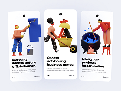 3DDD illustrations 🔥 3d 3ddd app app design application colorful craftwork design illustrations product ui volume volumetric