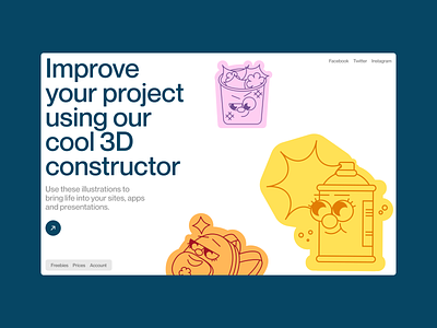 Smart Stickers ✌️ and UX/UI bundle update 💥 application craftwork design illustration illustrations landing product smart stickers stickers ui vector web website