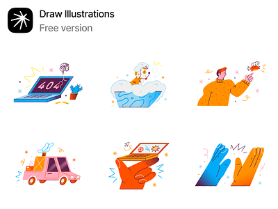 Free Draw illustrations 💥