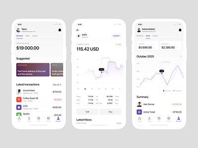 Nord Finance App iOS UI Kit 📱