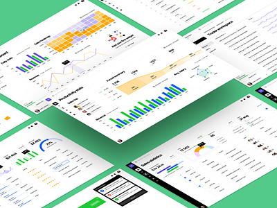 Motherboard UI Kit 🌿 application craftwork dashboard design framework illustration landing motherboard ui vector web website wireframe