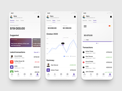 Nord Finance App iOS UI Kit 📱 by Craftwork Studio for Craftwork on Dribbble