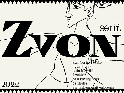 New Zvon Serif Typeface 📣 application craftwork design font illustration landing new old product release serif text typeface typography ui vector web website