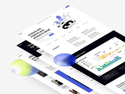 New Analytics HTML Templates 👾 analytics application craftwork css design dev figma html illustration landing ui vector web website