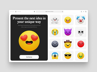 3D Emoji 😍 3d 3dicons animation application branding craftwork custom design emoji emotions face graphic design icons illustration landing logo stickers ui web website