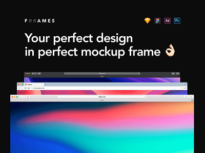 Introducing Frrames 👌 - Free Vector Windows browser chrome craftwork figma frame free freebie frrames galaxy ipad iphone mock up mockup presentation safari scene sketch vector xd