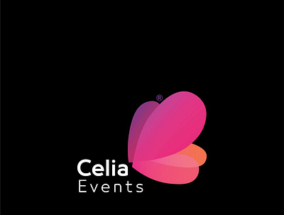 Celia Logo brand brand identity branding branding design butterfly design events flowers icon illustration