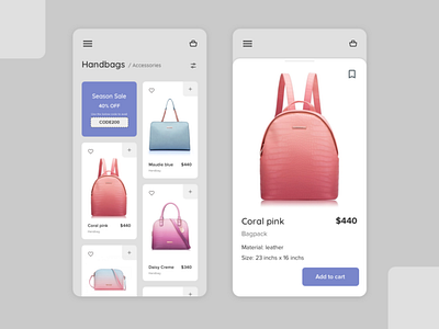 Shopping app design ecommerce shopping app ui uidesign ux