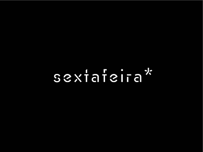 Sextafeira* studio logo design branding design flat identity lettering logo minimal type typography vector