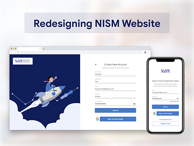 Redesigning NISM Website by Shardul Vichare design ui ux web