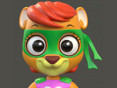 Mira 3D Stylized Character 3d animal animation art artwork c4d cartoon character character design cinema4d clean color concept creative cute design motion simple