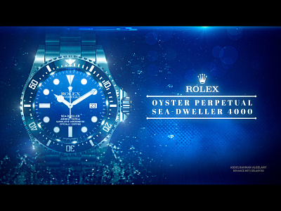 Rolex - '' Oyster Perpetual Sea Dweller 4000 '' - TVC ad art commercial creative design graphic perpetual photorealistic product rendering rolex tvc watch