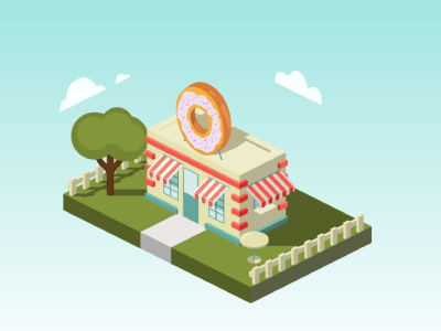 donuts and coffee coffee donut game isometry sky vector