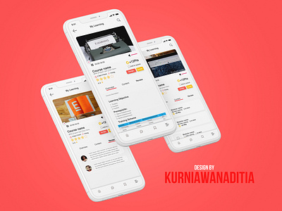 My Learning Course page design app