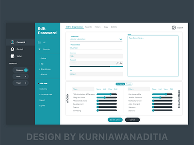 Dashboard for Password Application app app concept dashboard design design software design ui uiux design ux ux design web web design web ui