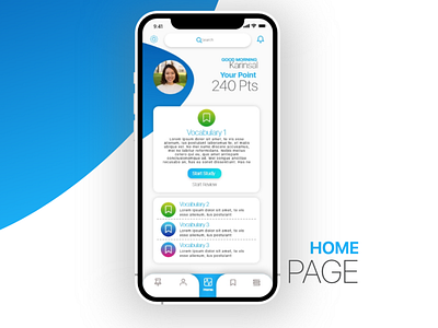 UI Home Page Layout Design animation app app concept app design app icon design branding dashboard design finance app fintech graphic design icon app illustration software design student app ui uiux design ux design vector web website