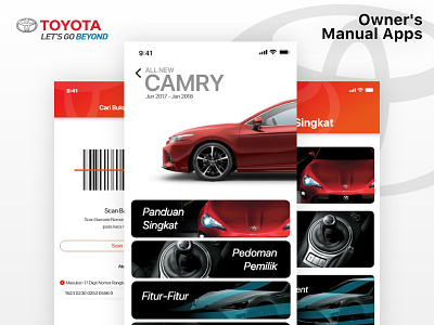 UI Owner's Manual app concept app design app icon design automotive design branding dashboard design design finance app graphic design icon illustration software design toyota ui uiux design ux design web web design