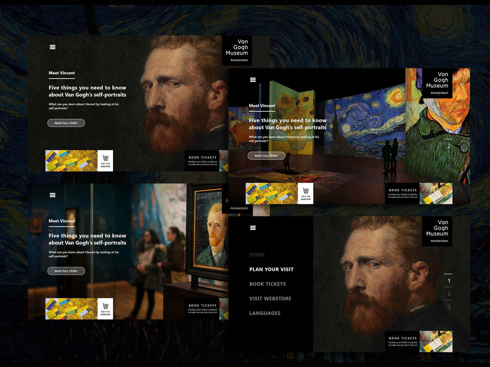 Redesign - Vincent Van Gogh Museum -Amsterdam by Yara Omar on Dribbble