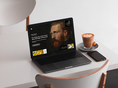 Redesign - Vincent Van Gogh branding design ui ux vector web web design webdesign website