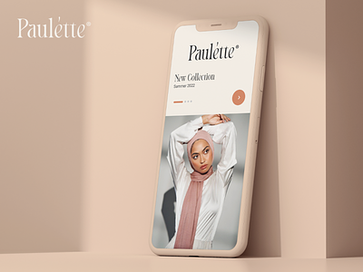 Paulétte ® branding hijab logo typography ui web design webdesign
