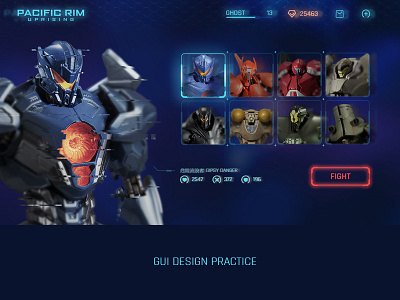 GUI Practice pacific rim