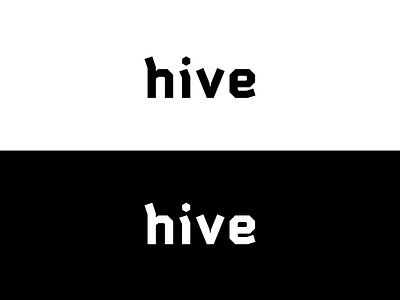 Hive branding design hive logo minimal type typography vector