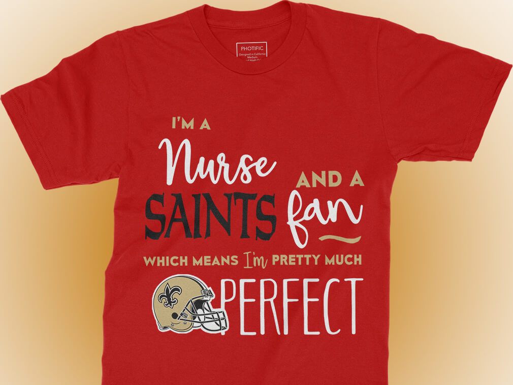 saints nurse shirt