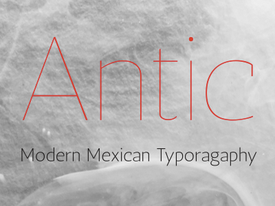 Antic Family antic typemade typography