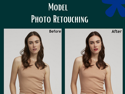 Model Photo Retouching Services graphic design