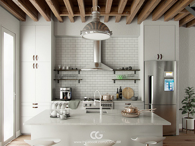 Kitchen Townhouse 3d 3d art architechture design interior design kitchen render sketchup