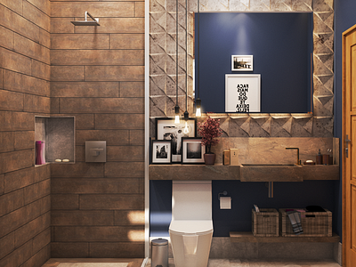 Bathroom Personal Design 3d 3d art 3dsmax architechture bathroom design interior design render