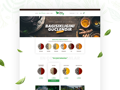 Bana Bi Çay | Special Blend Tea E-Commerce adobe xd art direction banabicay blend ecommerce ecommerce design ecommerce shop tea ui ui design ux