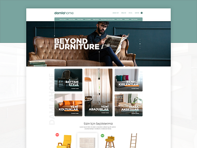 Damla Home Furniture UI Design