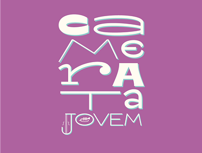 Camerata Jovem lettering poster typography