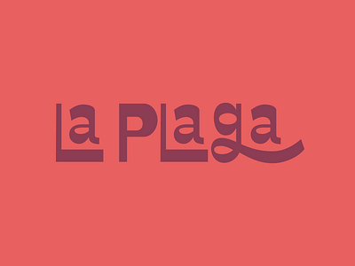 La Plaga branding lettering logo typography