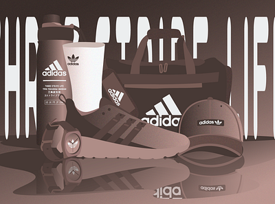 Adidas collection art 2 branding design graphic design illustrator logo vector