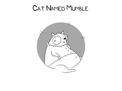 Character Design: Cat Named Mumble 1 character design illustration photoshop