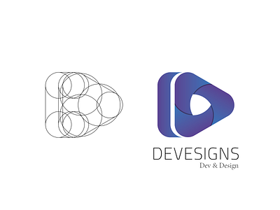 Practicing Golden Ratio - Devesigns Logo Concept company logos golden ratio golden ratio logo logo logo concept logo design logo design concept logo design practice logodesigns web development company