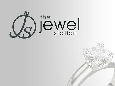 Logo Design Concept - The Jewel Station jewelry logo jewelry shop jewelry store logo logo design logo design challenge logo design concept logo design practice